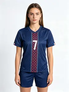 26/27 New Football Kit Set, European Championship Jersey, Paris Eiffel Tower Design, Men's Sports, Short Sleeve Shirt, Shorts, Training Gear