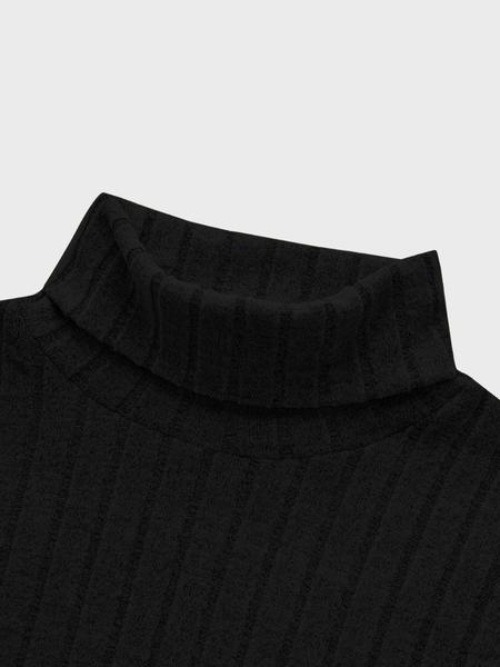 Men's High Neck Pullover Sweater, Solid Color Long Sleeve Crew Neck Shirt, Casual & Formal Fit, Perfect for Daily Wear