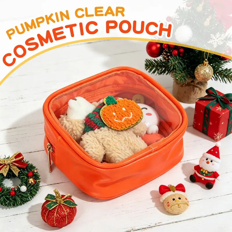 Premium Halloween Embroidery Makeup Bag Portable Travel Toiletry Bag Multi-Purpose Storage Pouch For Cosmetics, Toiletries & Doll Accessories