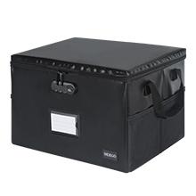 Fireproof and Water-Resistant Document Box with Lock for Document Safety, Collapsible File Organizer with Handle, Filing Cabinets for Home Office to Hold Hanging Letter/Legal Folders