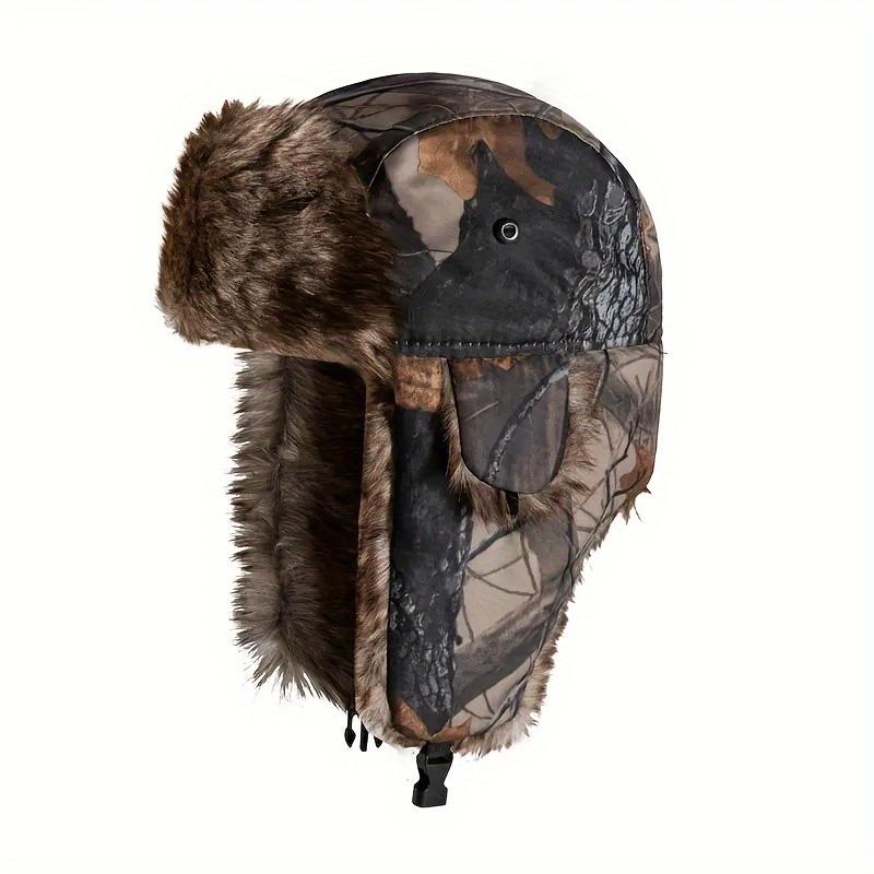 [Camouflage Hat] Warm Camouflage Fleece Hat, 1pc |   Suitable For Winter Outdoor Wear