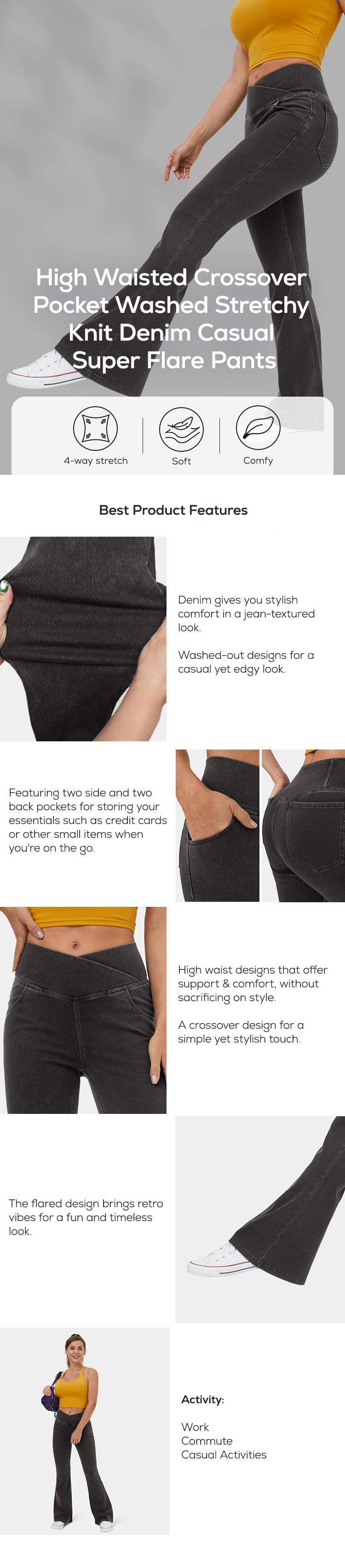 Halara Flex High Waisted Crossover Pocket Washed Casual Jeans   #TikTokShopHolidayHaul