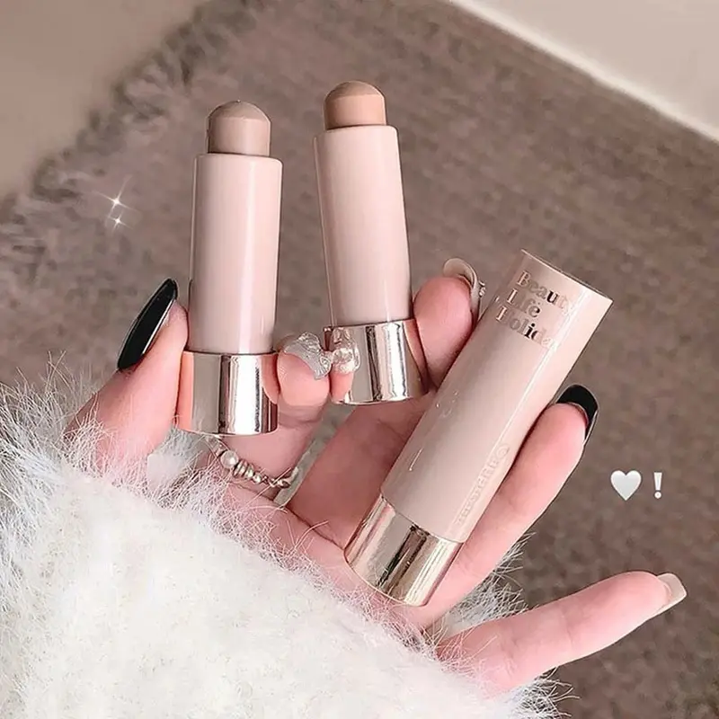 Cappuvini Moisturizing Silky 3D Contour Stick, Natural Matte Single-Color Bronzer for Nose Shadow Makeup