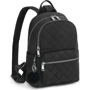 Mini Backpack Purse for Women Lightweight Small Backpack Purse Travel bookbag with PomGift.