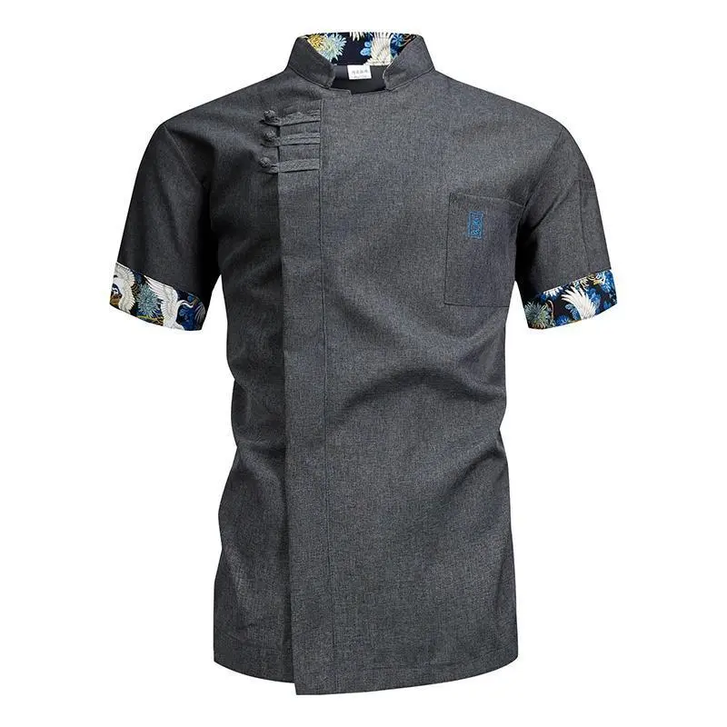 Food Service Kitchen Chef's Clothes Restaurant Cook Jacket Bakery Waiter Shirt Pro Catering Cooking Uniform Chinese Style