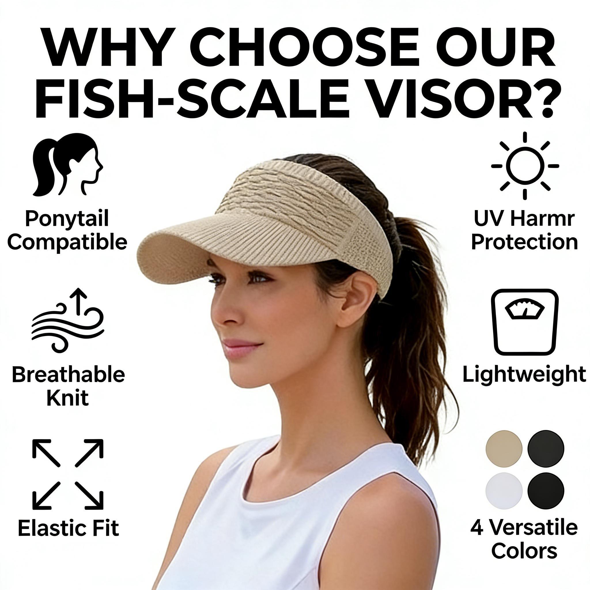 Women's 4-Piece Outdoor Sports Hat Set – Baseball Cap & Open Top Sun Visor – Full Coverage UV Sun Protection – Lightweight for Hiking Cycling Daily Outings – Summer Essential