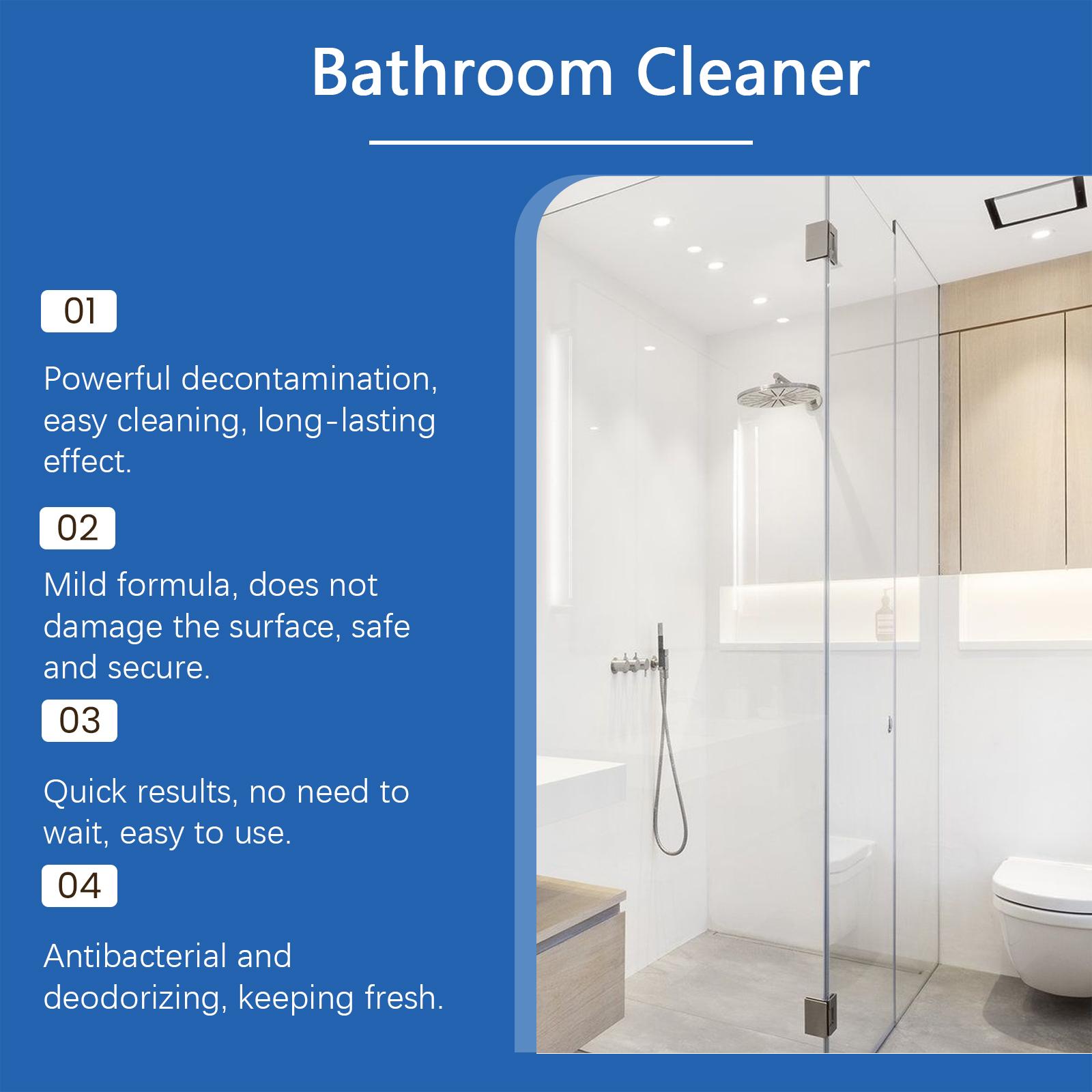 Jakehoe Bathroom Cleaner, Removes Water Stains Lime Cleaning Surfaces Bathroom Cleaner