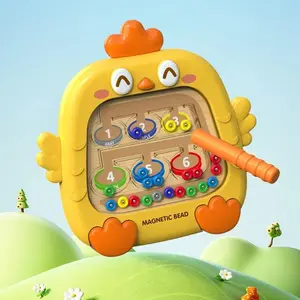New Maze Challenge Toy Puzzle for Children Aged 3 to 6: Focus Training, Magnetic Ball Movement, Attention, Baby Boys and Girls