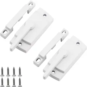 Window Sash Locks, 2 PCS Window Latches Replacement, Window Locks for up and Down Windows, Replacement Window Locks for Vertical and Horizontal Sliding Windows