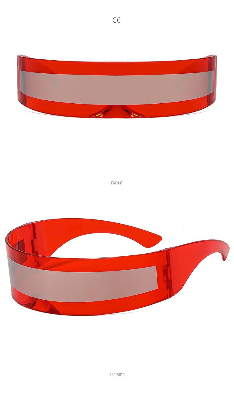 Futuristic One-Eyed Giant Cyber-Mask Sunglasses for Men and Women in Punk Style