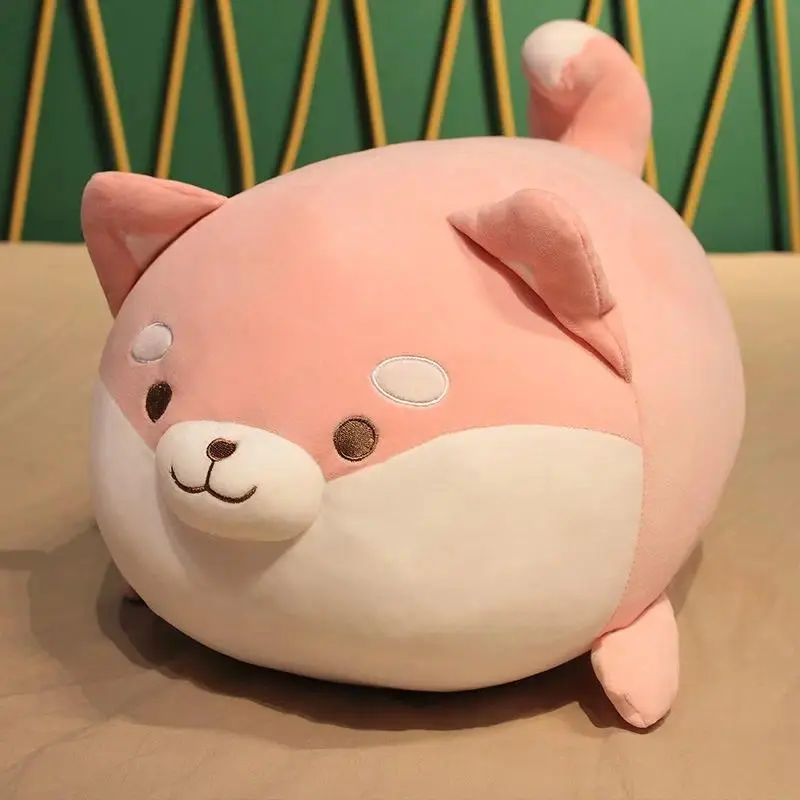 35-70cm Lovely Fat Shiba Inu & Corgi Dog Plush Toys Stuffed Soft Kawaii Animal Cartoon Pillow Dolls Gift