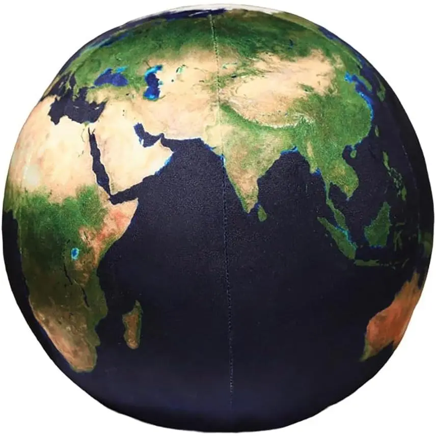 8inch Realistic Earth Plush Pillow, Space Planet Stuffed Plush Toy, Birthday Xmas Gift for Kids (Dark Earth)