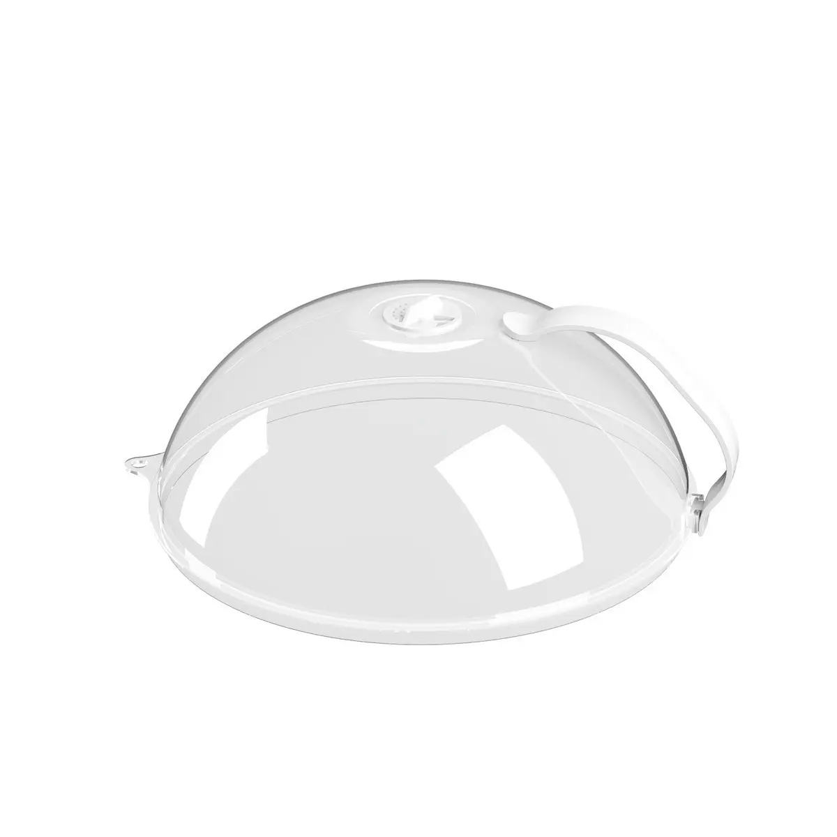 Transparent Microwave Splatter Cover, Reusable Food Protection Lid With Heat Resistant Handle & Rotatable Vent, Multi Purpose Kitchen Accessory For Microwave Heating & Fridge Storage, Oil Proof Visible Food Shield With Water Diversion Groove