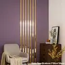20/35pcs, Golden long acrylic mirror wall sticker, 3x50cm self-adhesive waistline decorative strip, DIY hole free and easy to install, used for decoration, living room, bedroom, TV background wall, Wall Art Decals