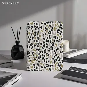 Leopard Print PU Leather Flip Case for iPad, TPU Shockproof Tri-fold Stand Pen Slot Auto Wake/Sleep, Back to School Gift - iPad Pro 12.9/11/10.9, iPad Air 11/10.9/10.5, iPad Mini 8.3, Galaxy Tab Series
