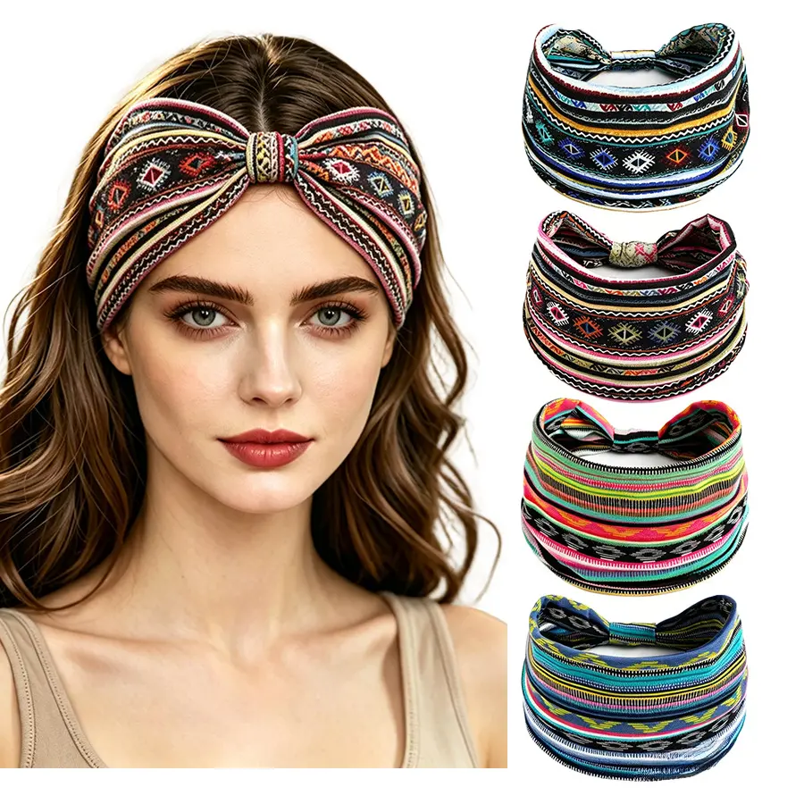 Elastic Fabric Hair Band Sweat Absorbent Non Slip for Face Washing Makeup Removing Cute Kids Hair Accessory Daily Wear Sports Yoga Casual Use