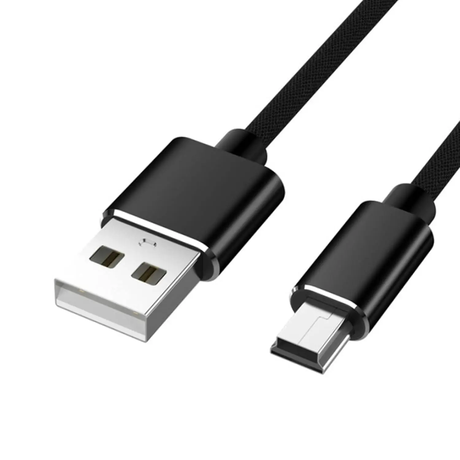 USB  A-Male to Mini-B Cord USB 2.0 Charger  for Digital Camera MP3 Player Receiver USB to USB  Cell Phone Accessories, Black