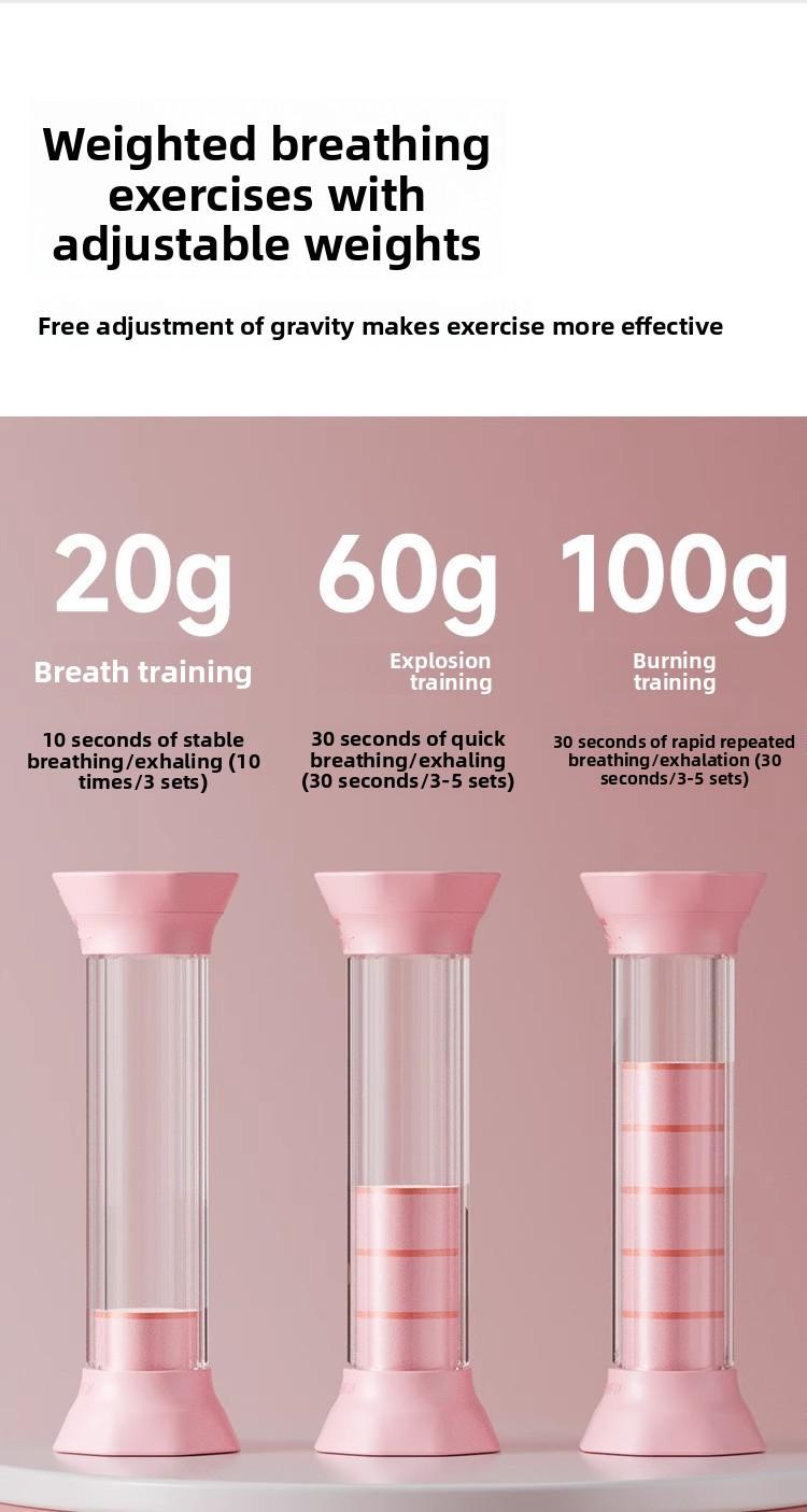 Abdominal Breathing Dumbbell Vital Capacity Lung Function Exercise Core Training Improves Endurance Fitness