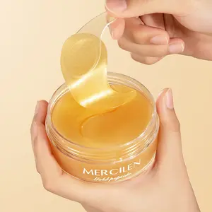 Mercilen Collagen Eye Patches 60pcs, Hydrating and Brightening, Tightens Skin, Reduces Dark Circles and Swelling, Hypoallergenic, All Skin Types