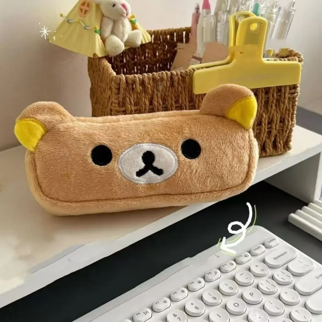 Cute Teddy Bear Pencil Case, Soft Large Capacity Storage Bag, Student Friendly Pencil Box, Adorable Design for Kids & Students