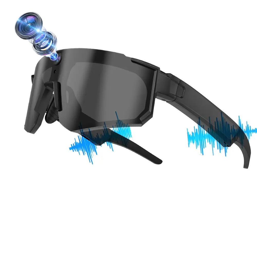 Audio AI Smart Glasses with Music Playback,8MP Camera, 360°Surround Sound Audio ,One Click Recording,First Person Shooting, AI Voice Assistant, AI Real Time Translation,Al Object Recognition,290Mah Battery,Bluetooth Call