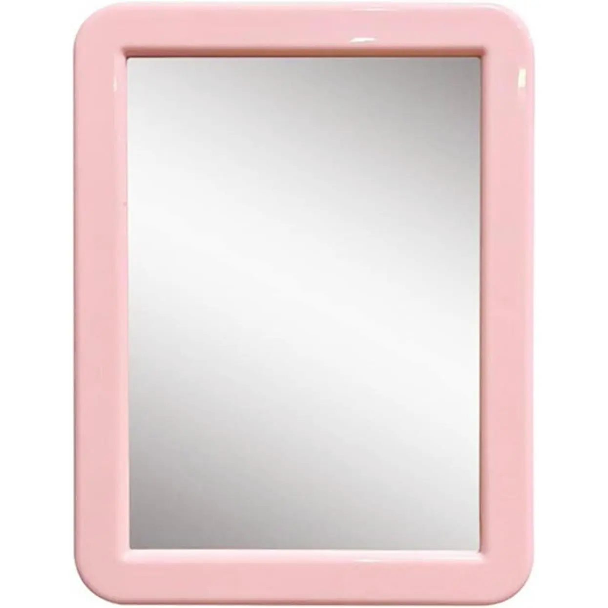 Gifts for the Back to School Season, Magnetic Locker Mirror - 5" x 7" Pink Magnet Mirror for School, Bathroom, Workshop, Office, Small Mirrors for School Locker