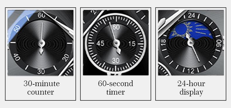 LOUIEJUELEN Elegance Men's Watch Swiss Precision 40mm Alloy Case Sapphire Crystal Stainless Steel Water-Resistant Shockproof Luminous Dial for Business Social Events