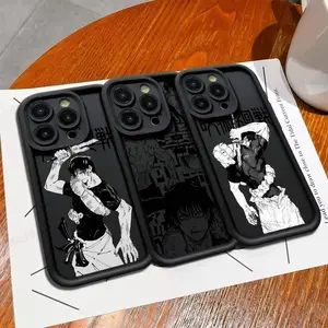 J-Jujutsu Toji Kaisen F-Fushiguro Phone Case Silicone For iPhone 17 promax 17e 17 16 15 14 13 12 11 Mini Pro Max Air For Samsung S26 Ultra S25 S24 S23 S22 FE Plus Edge Anti-Fall shockproof protection TPU Soft silicone Back Cover For Fans GiftF