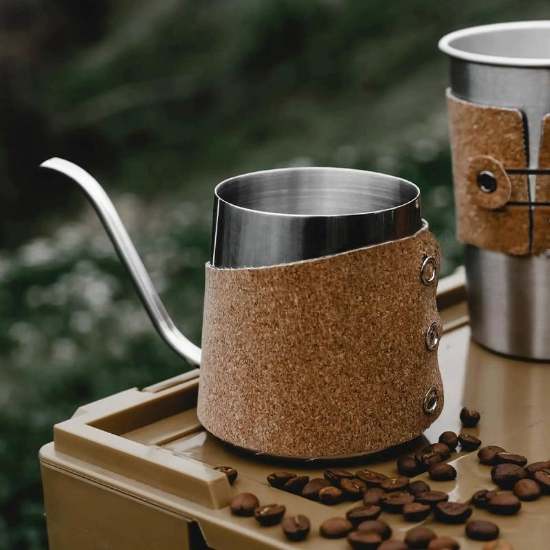 4-piece outdoor portable coffee tool set, customizable as a gift, Medela color series hand-brew coffee pot business gift set
