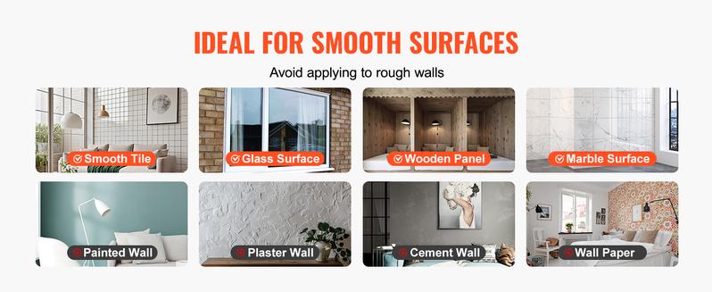 VEVOR Ceiling Curtain Track Set, 9.9 FT/3 Meter, Self Adhesive, No Drill Ceiling Track System for Curtains, Room Divider Curtain Track Ceiling Mounted for Living Room with Hooks and Hardware, White