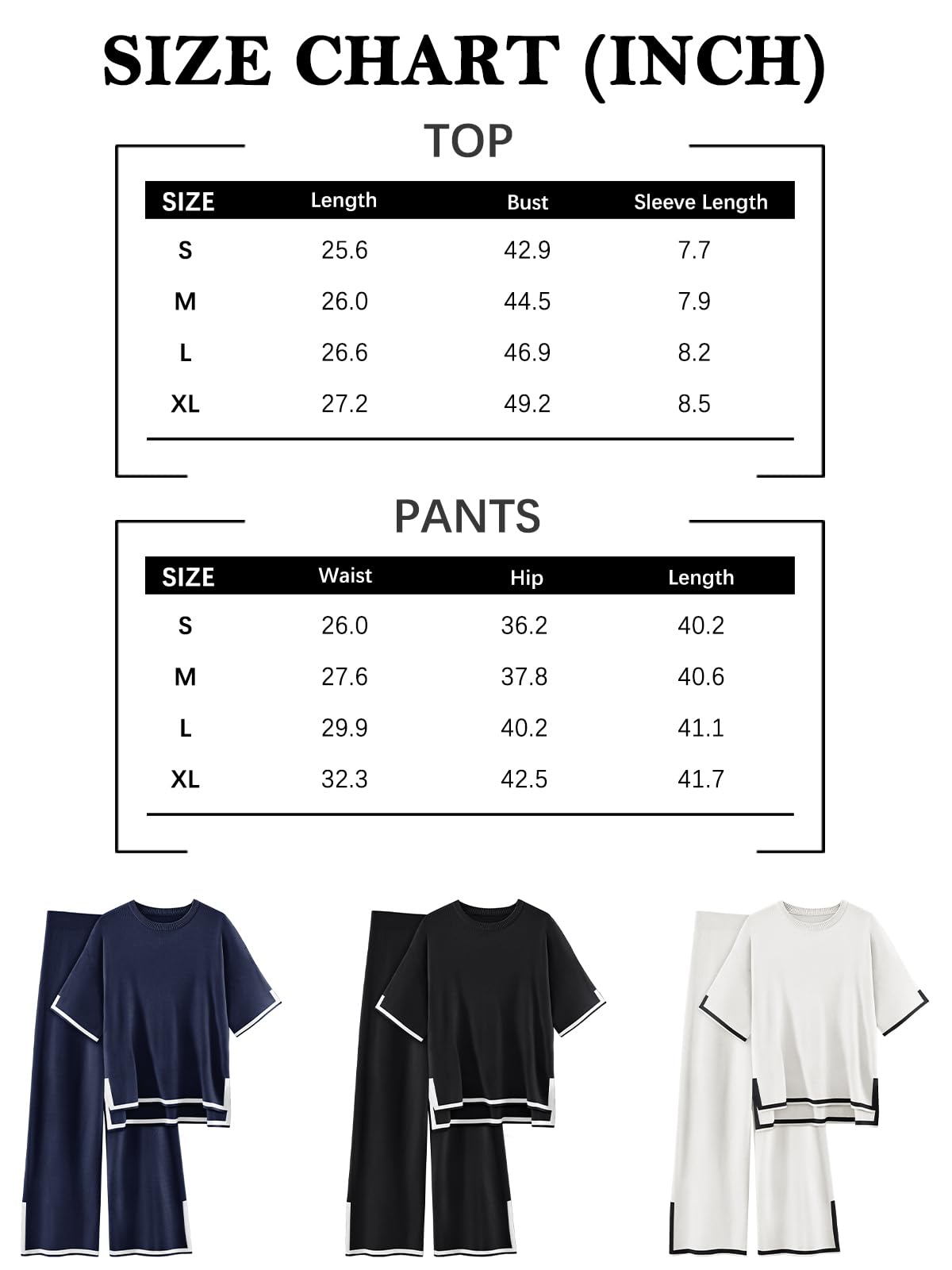 2 Piece Lounge Sets Women's Short Sleeve Knit Top Wide Leg Pants Sets Soft Womenswear Oversized Stretchy Chic Comfortable Comfy Elastic Overalls Loungewear Homewear