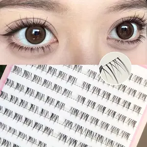 120 Pcs Natural Cluster Lower Lashes, Handmade Soft False Eyelashes, Makeup Lash Clusters, Bottom Lash Extensions, Lightweight & Comfortable Wear, Makeup