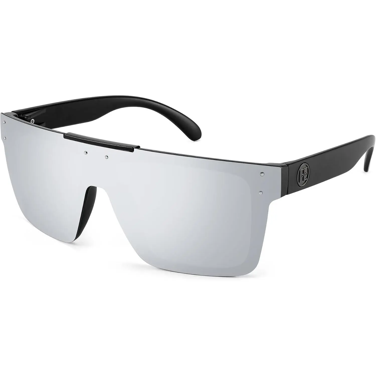 FEISEDY Polarized Sunglasses for Men, Z87 Oversized Square Flat Top B2990 | Polarized, UV400 Protection, Outdoors Sports, Fishing, Climate Pledge Friendly