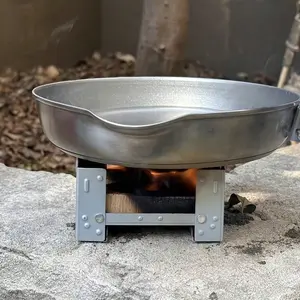 Ultra-Light Folding Pocket Stove, Outdoor Mini Wood/bush Burning Stove, Portable Compact Camp Stove, Ideal for Camping and Survival