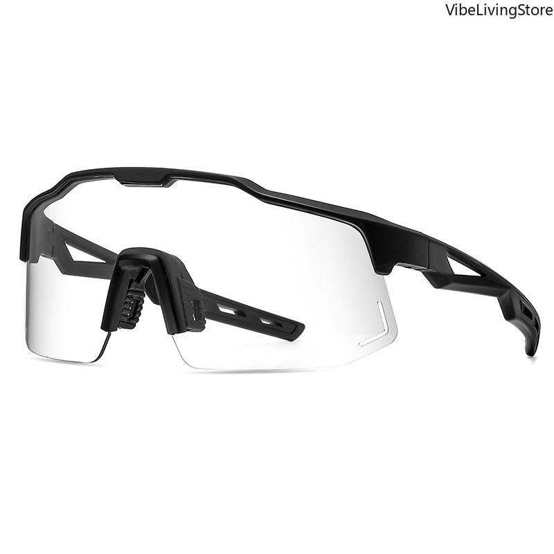 Unisex Polarized Sports Sunglasses, UV400 Protection Windproof Wrap Around One-Piece Cycling Shades for Men Women, Outdoor Riding Running Fishing Sunglasses