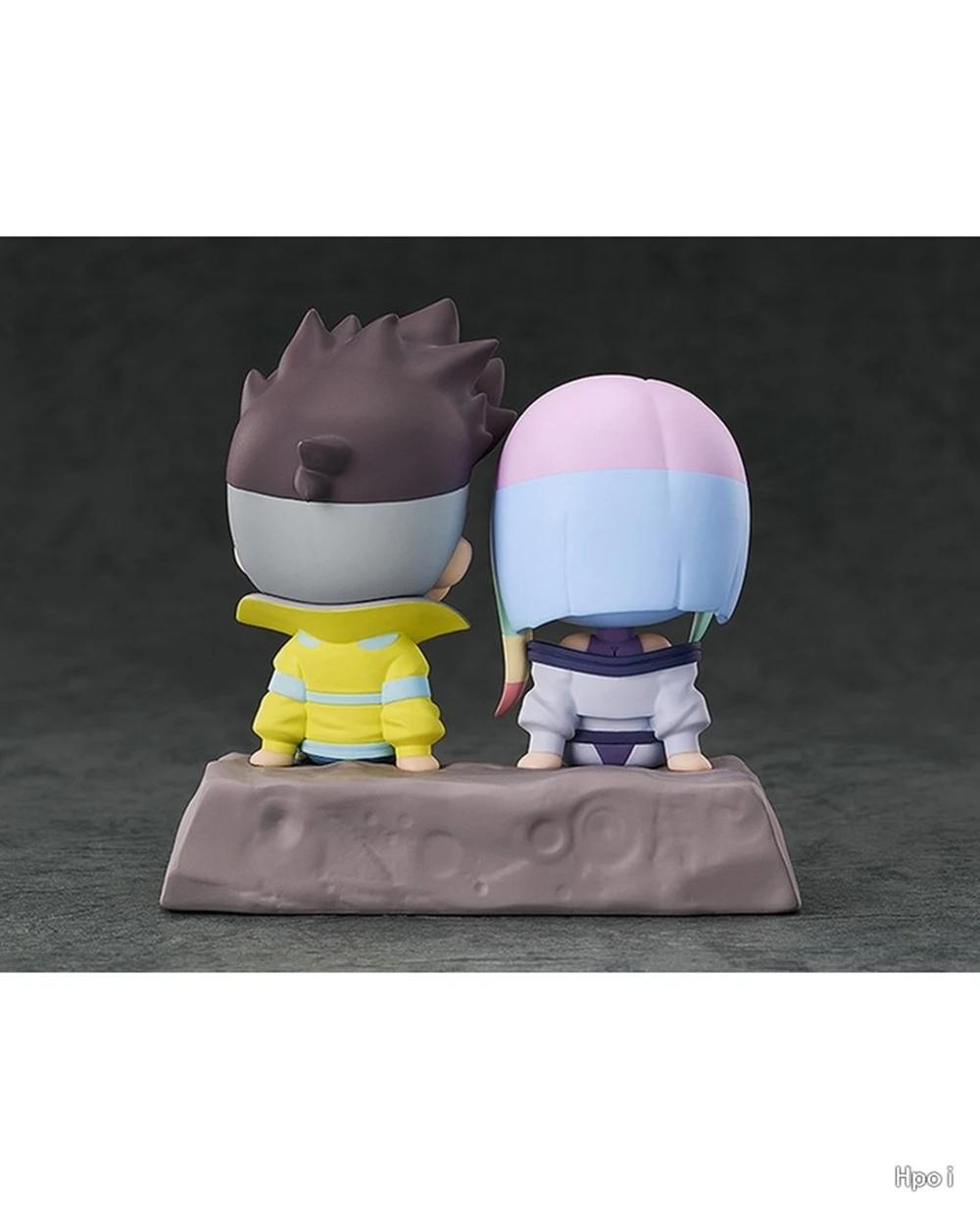 8CM Anime Cyberpunk: Edgerunners Figure David Martinez Lucy Qset To The Moon Sitting Figure Toy Acton Figure Set Doll Gift