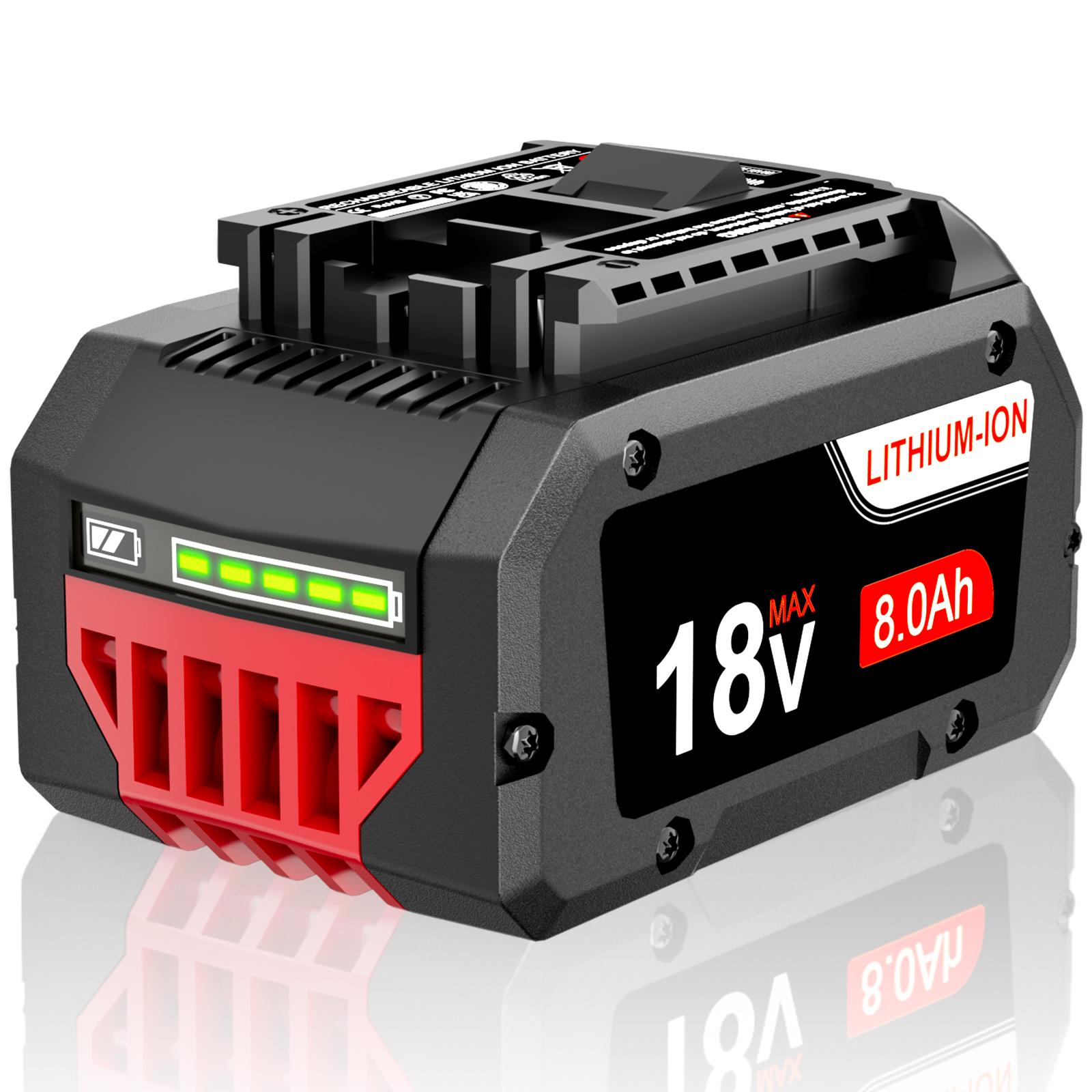 New BAT609 For BOSCH 18V CORE 18 Volt 8.0Ah High Performance Battery BAT618 Li-ion New BAT609 For BOSCH 18V CORE 18 Volt 8.0Ah High Performance Battery BAT618 Li-ion