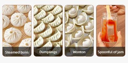 2PCS Multifunctional double-headed dumpling and wonton scraper, silicone meat filling tool, household kitchen all-in-one jam maker