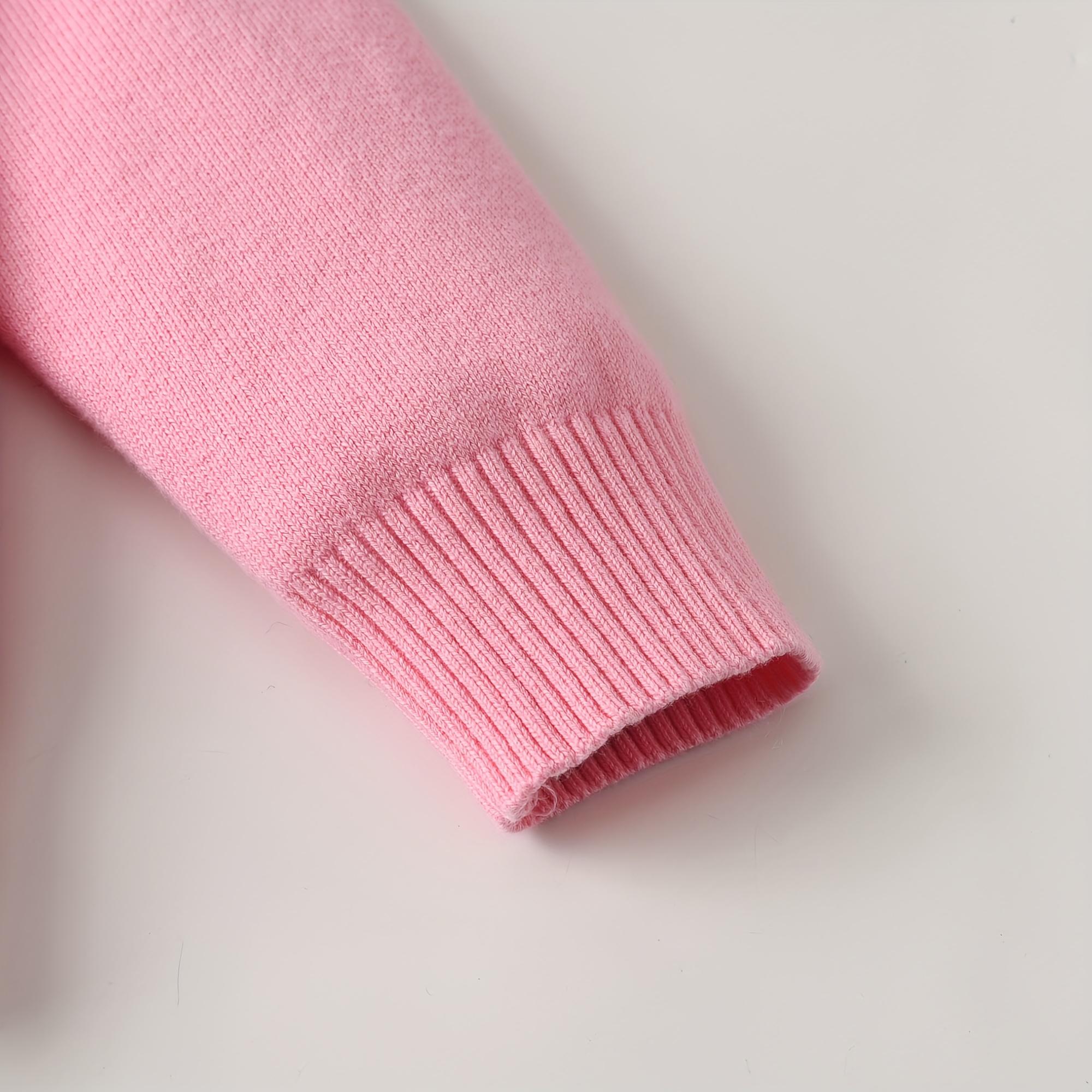 Girls' Elegant Knit Cardigan Sweater - Beige & Black Bow Accent Sweater, Soft Long Sleeve Button-Front Closure, Warm Breathable Sweater for Spring/Fall, Perfect for Everyday, Parties, School, and Outdoor Activities - Girls' Sweater, Party Outfit, Classic