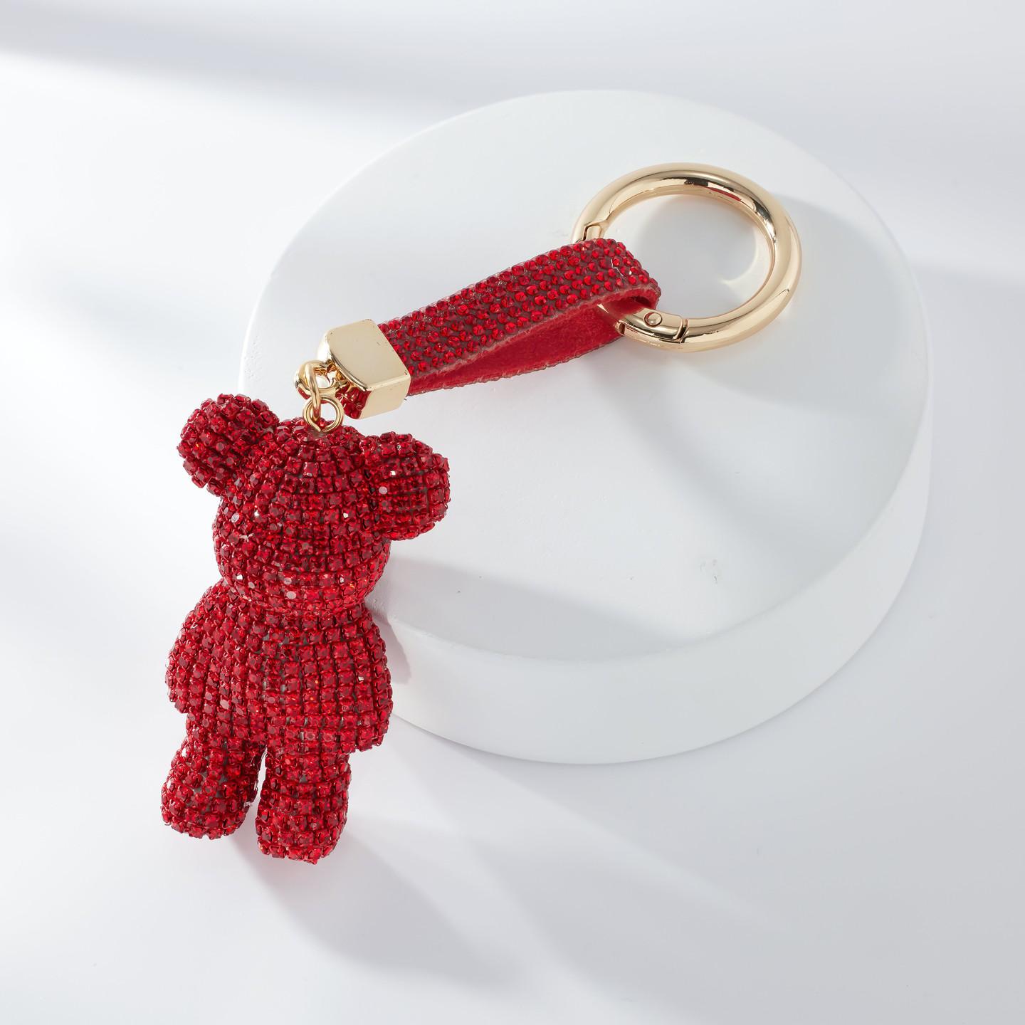 Bling Bears Keychain Collection Crystal Gold Tone Bear Keychain with Crystal Detailing for Bear Lovers Red Champagne Black Pink Multi-Color Options Bling Bears Keychain Collection Crystal Gold Tone Bear Keychain with Crystal Detailing for Bear Lovers Red Champagne Black Pink Multi-Color Options