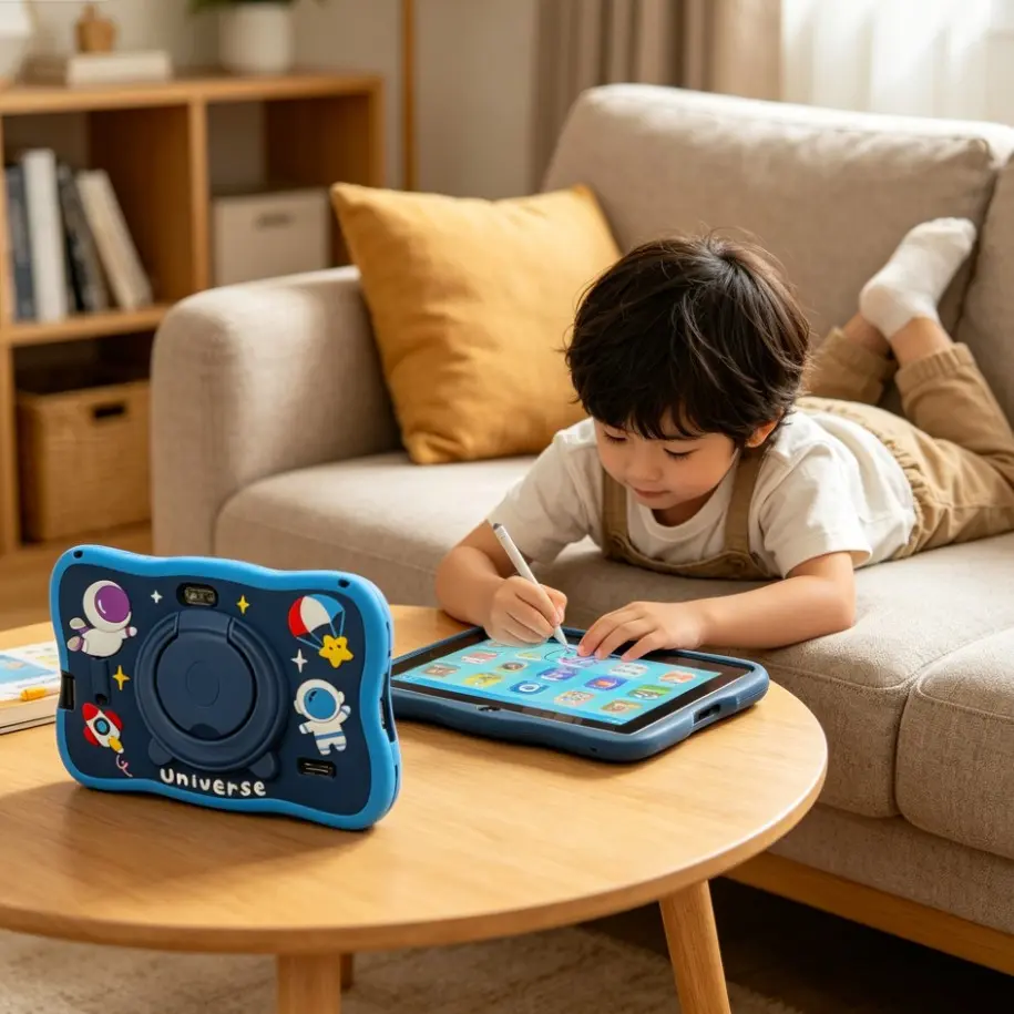 7 Inch Kids Tablet K9, Android 13, 1280x800 Resolution, Parental Control, Pre-Loaded Educational Apps, Safe & Fun for Toddlers 3-7