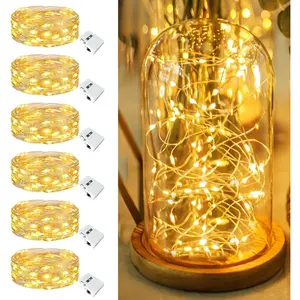 6 Pack Fairy Lights Battery Operated - 7ft 20 Led Twinkle Lights 3 Modes, Bulk Mini String Lights Waterproof for Mason Jars Vases DIY Party Wedding Mothers Day Decoration -Warm Whitefidget toys
