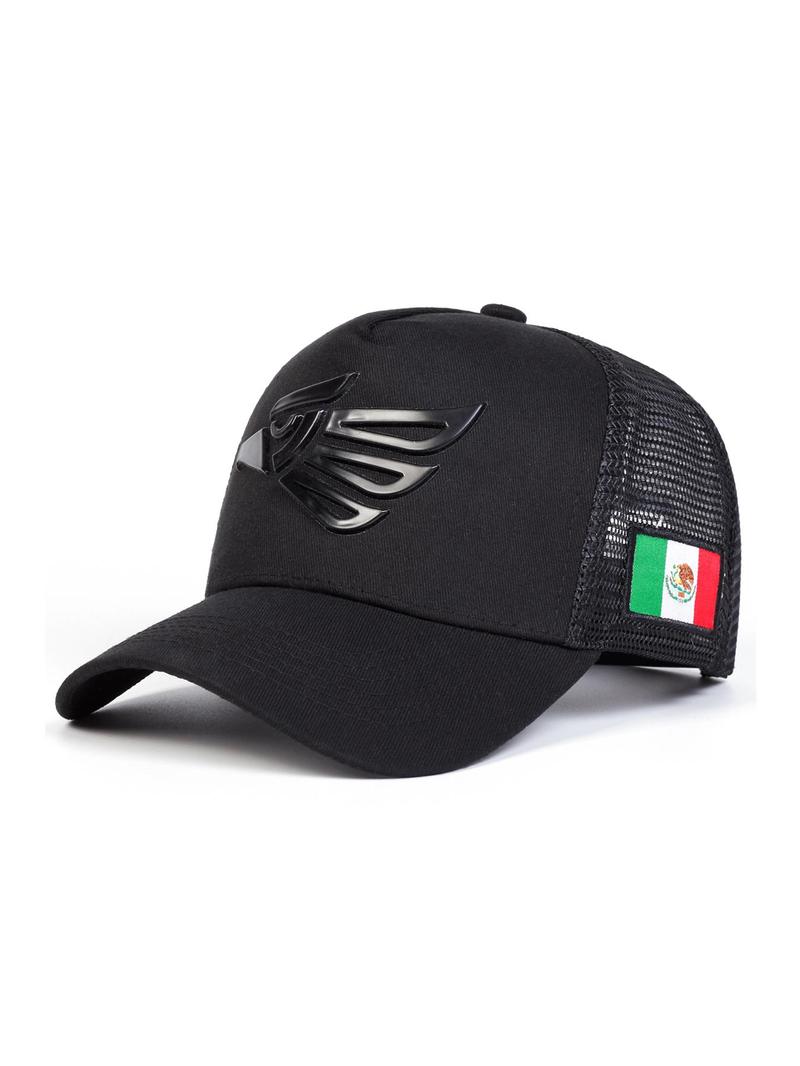 Mexico Eagle Design Baseball Cap Snapback Trucker Hat, Casual Outdoor Sports Hat for Men & Women, Adjustable Sun Protection Cap for Daily Wear