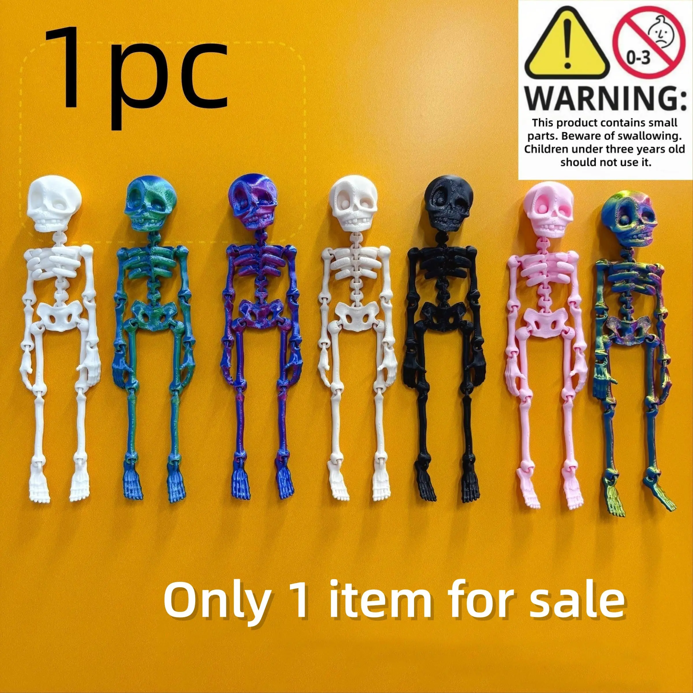 3D Magnetic Skull Refrigerator Magnet, Transformable Handheld Toy Gift, Halloween Fun Home Decor Ornament, Unique Craft Item