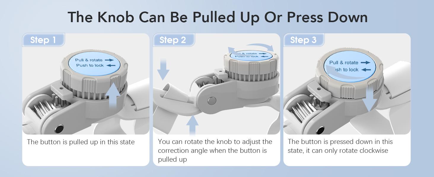 Bunion Corrector for Women Men: Big Toe Straightener Bunion Fix with Adjustable Knob-Orthopedic Bunions Splint Brace Toe Alignment Correction for Hallux Valgus Pain Relief Day/Night 1PCS (Grey)