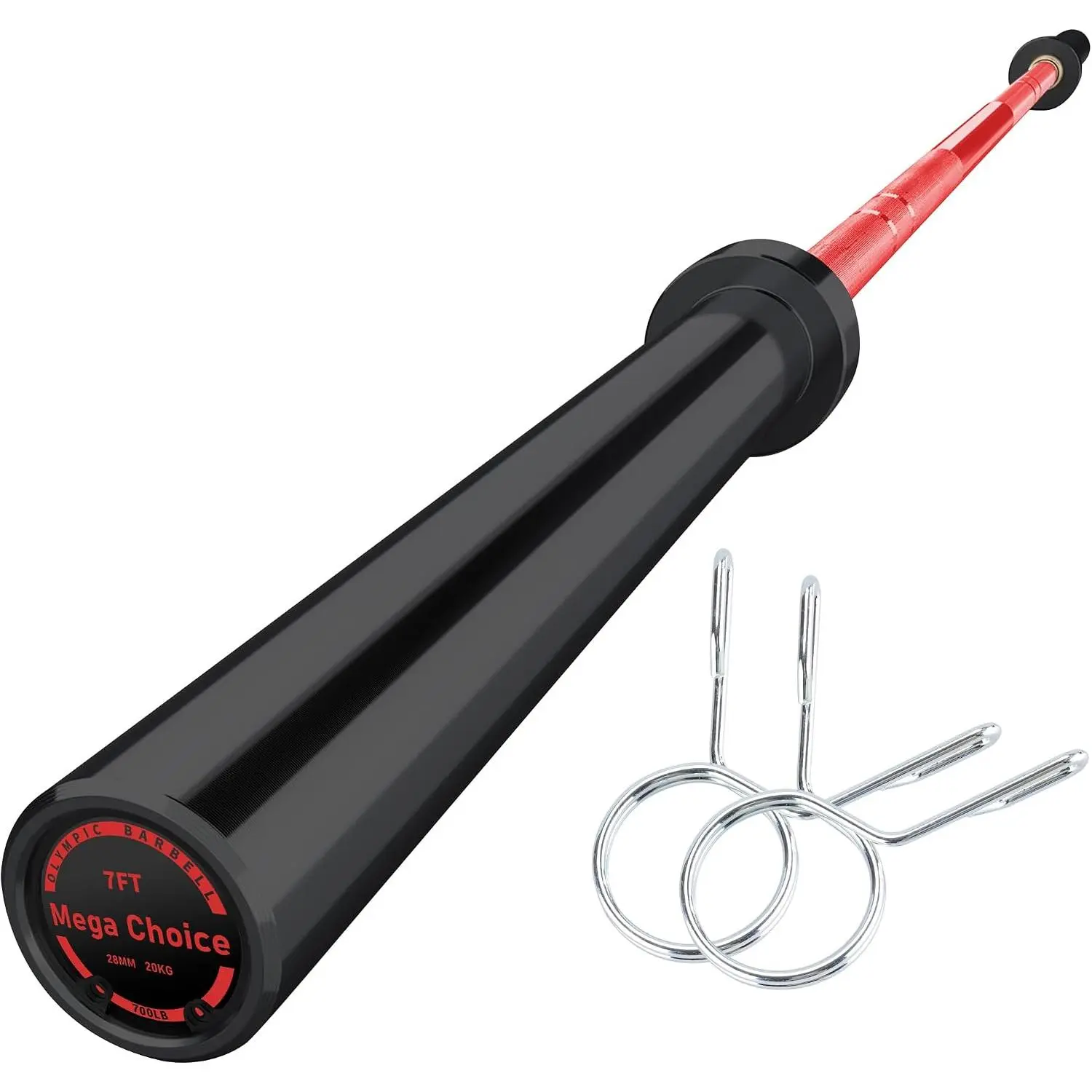 Weight Bar for Strength Training. 7Ft/4Ft Bar, 1000Lb Plus Capacity, Chrome/Zinc Plating, Knurled Grip Weight Bar Fit 2” Standard Weights