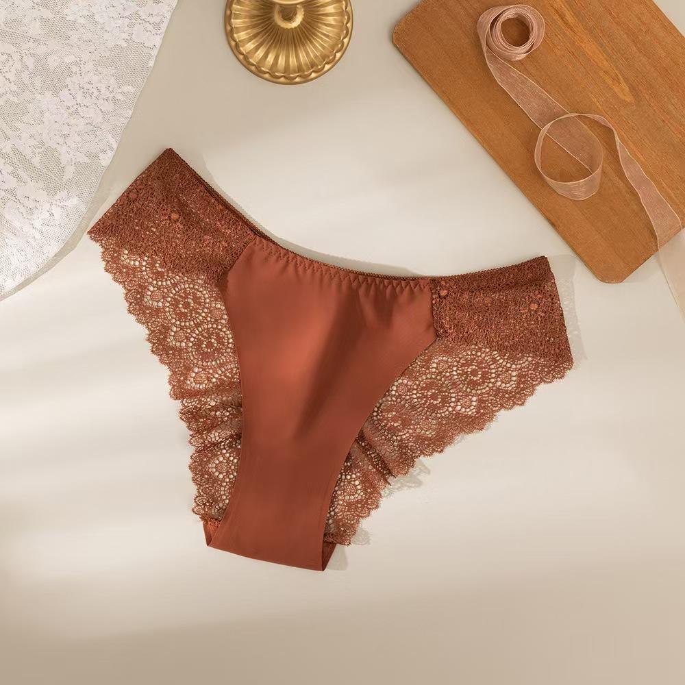 H Women's Plain Lace Boyshorts Soft Chic Comfy Breathable Pastel Panty for Daily Wear Lady Underwear from China Various  6Pcs Basic Minimalist