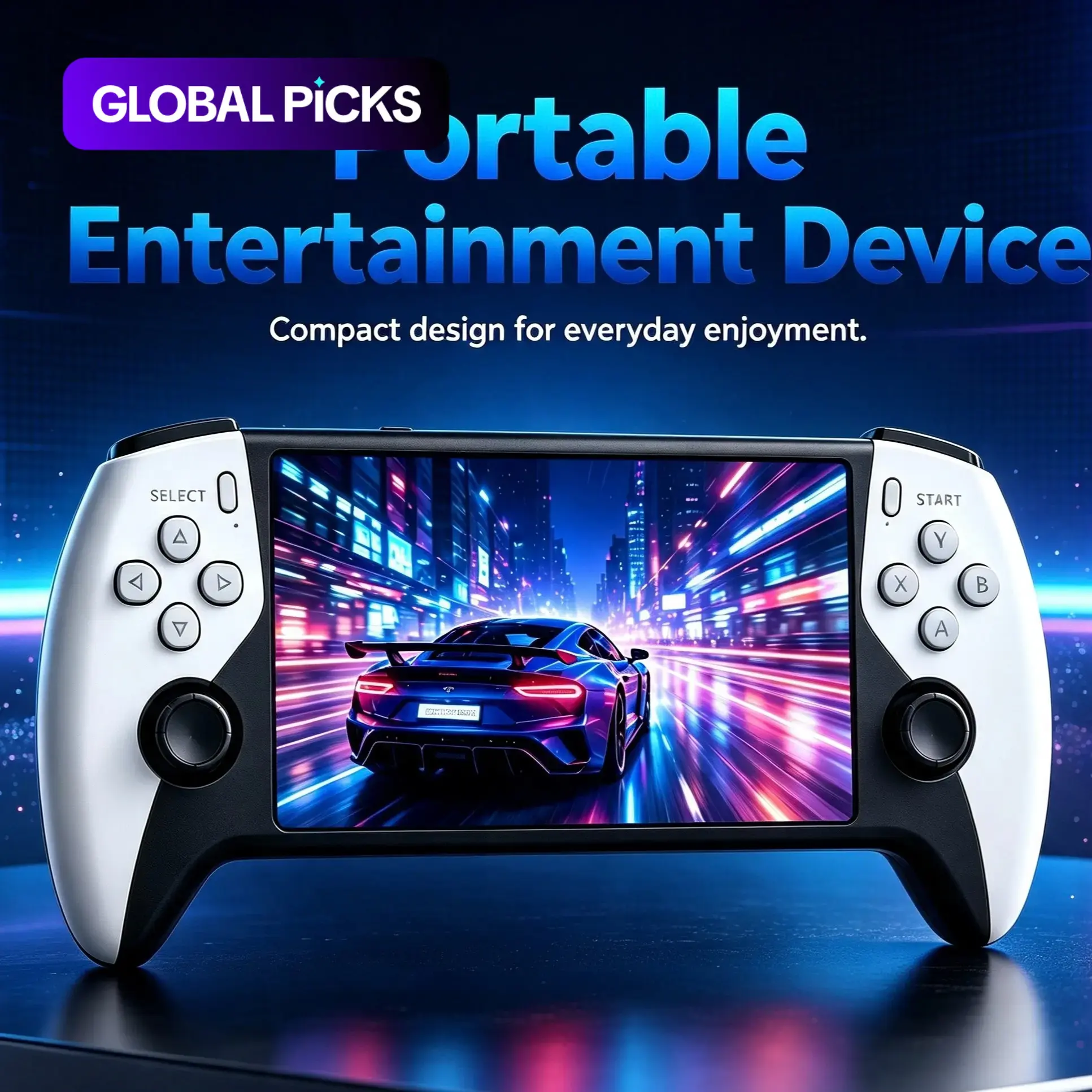 New Sf3500 Portable Multi-Function Handheld Game Console, 5-Inch IPS HD Screen, Ergonomic Grip, Compact Design, Ideal Gift