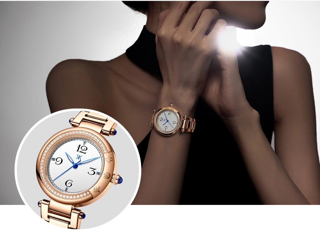 Women's Elegant Round Dial Quartz Watch, Fashionable Wristwatch for Women & Girls, Trendy All-match & Exquisite Watch for Birthday Gift Includes premium gift box vintage