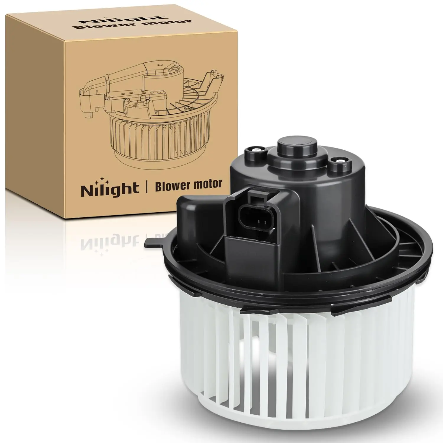 Nilight 1x New AC Blower Motor - OE Replacement HVAC Blower Motor, Maximized Airflow, High-Precision Molds, Directly Fit for Chevy Tahoe 2007-2014, Silverado, Avalanche, Suburban, GMC Yukon, Sierra, Cadillac Escalade, Hummer, Replaces 22741027, 700164